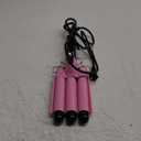 3 Barrel Curling Iron Hair Crimper: Birthday Gifts for Women Aleath Dual Voltage Adjustable Temperature Three Barrels Hair Waver - Ceramic 1 inch Curler Wand (Pink)