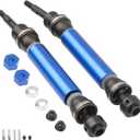 2Pcs ShareGoo Rear CVD Steel Drive Shaft Transmission Axle Compatible with Horizon Ecx 1/10 2WD Ruckus Axe Brutus Circuit Crush K&N Torment 1/10 RC Car (Dark Blue)