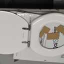 Angol Shiold Wood Toilet Seat, Zinc Alloy Hinges (Round, White)