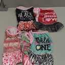 6 Pack Girl Dog Clothes Pet Dress Shirt Female Cute Dog Sundress Puppy Christmas Apparel Clothes Outfits with Ruffles for Pets Cats (Medium)