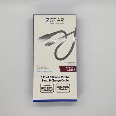 ZGEAR - Silicone Rubber Sync & Fast Charge Cable - 6 Foot