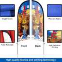 8FT Iced Tea Feather Flag with Pole Outdoor Advertising Banner Polyester Fabric Stainless Steel Pole Promo Flag Kit with Ground Spike Carry Bag for Beverage Shop
