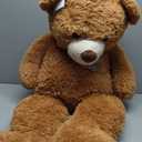 Giant Teddy Bear 43 Inches Stuffed Animal Plush Bear for Girls Boys Cuddly Teddy Bear Gift for Christmas Day Birthday Dark Brown