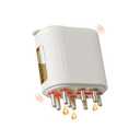 2 in 1 Electric Scalp Massager and Hair Oil Applicator, Hair Massager Scalp Applicator Brush for Hair Treatment Growth Medicine Essential Oil Serum White