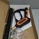 Pressure Washer Gun 5000PSI, 40 Inch with 3/8" Swivel Plug & M22-14/15mm Fitting & 5 Nozzle Tips, Power Washing Gun with Wand Extension for Foam Cannon Car Wash