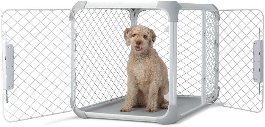 Diggs Evolv Modular Dog Crate for Dogs 18-22" Tall, Ash, Intermediate
