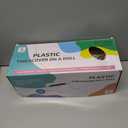 54IN X 320FT Plastic Table Cover Roll with Cutter Box, Cut to Size Plastic Table Cloths for Parties, Birthday, Disposable Tablecloth Roll for All Shape Tables (Brown, 54 Inch X 320 Feet)