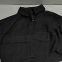 Womens Cropped Denim Button Down Shirt Collared Jean Top Blouse Sleeveless Y2k Summer Tops Size M