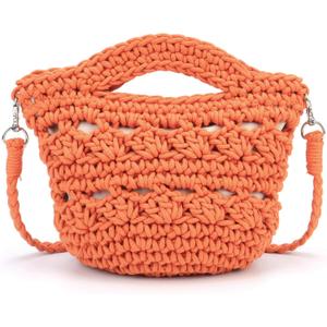 Ayliss Straw Crossbody Bags for Women Straw Beach Bag Tote Shoulder Top Handle Satchel Clutch Purse for Summer Beach