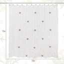 Christmas White Shower Curtain Set: Boho Linen Shower Curtains for Bathroom with Hooks, Vintage Winter Modern Farmhouse Decor for Girls Women, 72" x 72"