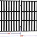 DC132 19.5 x 12.9" Grill Grates Replacement for Weber 7524, 7528, Genesis 300 E/S 310 320 330 EP310 EP320 EP330 Gas Grill (2007-2016 ONLY), Set of 2 Cast Iron Cooking Grid Grates