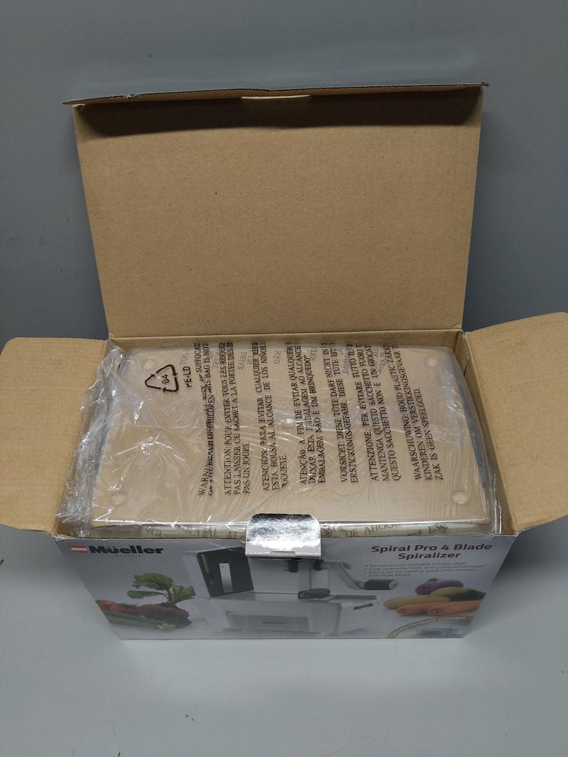 Mueller Pro Multi-Blade Spiralizer, Zucchini Noodle Maker, Vegetable Slicer Zester Chopper Dicer, ProQuality, Only Model to Make Round Veggie Pasta, Not Flat Julienne Noodles