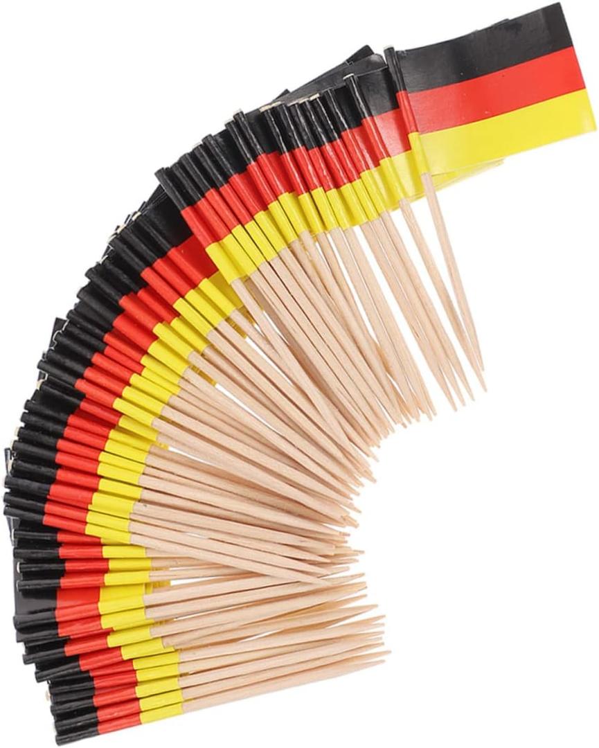PRETYZOOM 200pcs Creative Cupcake Toppers Flags Fun Party Dessert Decor Unique Cake Decorations for Birthdays Theme Parties More for Cupcakes Fruit and Finger Foods