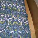 Arden Outdoor Midback Chair Cushion, 4-Pack, 18x36.5, Blue Damask