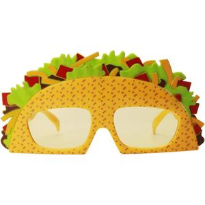 Sandwich Eyeglasses Novelty Funny Eye Glasses Sunglasses Eyewear for Adults Kids - Yellow