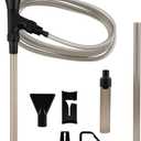 Aquarium Siphon Pump Gravel Cleaner - 80GPH Powerful Fish Tank Vacuum Gravels Cleaning Kit,Manual Water Changer with Air Push Button, for Aquarium Water Changer, Sand Cleaner