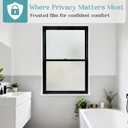 Haton Window Privacy Film Frosted Glass Film for Door Bathroom Shower, Peel & Stick, Day & Night, Papel para Ventanas Privacidad, Covering Sticker Removable Decorative Translucent Pure 23.6" x 78.7"