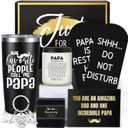 iAOVUEBY Papa Gifts, Fathers Day Gift for Papa/Grandpa, Birthday Gift for Dad, Funny 20oz Insulated Tumbler Cup Sets Present, Best Gifts Ideas for Papas Grandpa Grandparents from Grandkids