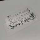 Blulu 6 Pieces Reserved Signs for Wedding Chairs Acrylic Tag Hanging Reserved Signs with Ribbon for Wedding Important Events Church Pews Chair and Restaurant(Black Lettering)