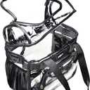 J.CARP Clear Bag Heavy Duty Backpack Durable Transparent See Through Bag
