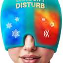 Migraine Relief Cold Cap  Reusable Gel Ice Pack Head Wrap for Headaches, Puffy Eyes, Sinus Pressure, Hangover  360 Compression Migraine Hat for Women & Men  Cooling Cap for Tension & Stress Relief (Blue)