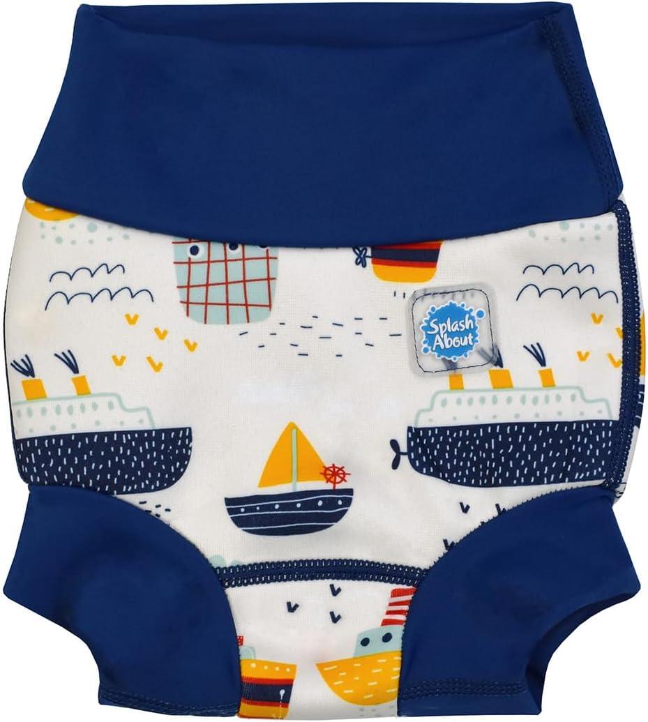 Splash About Happy Nappy Reusable Swim Diaper, Tug Boats, 2-3 Years (2-3 Year, Tug Boats)