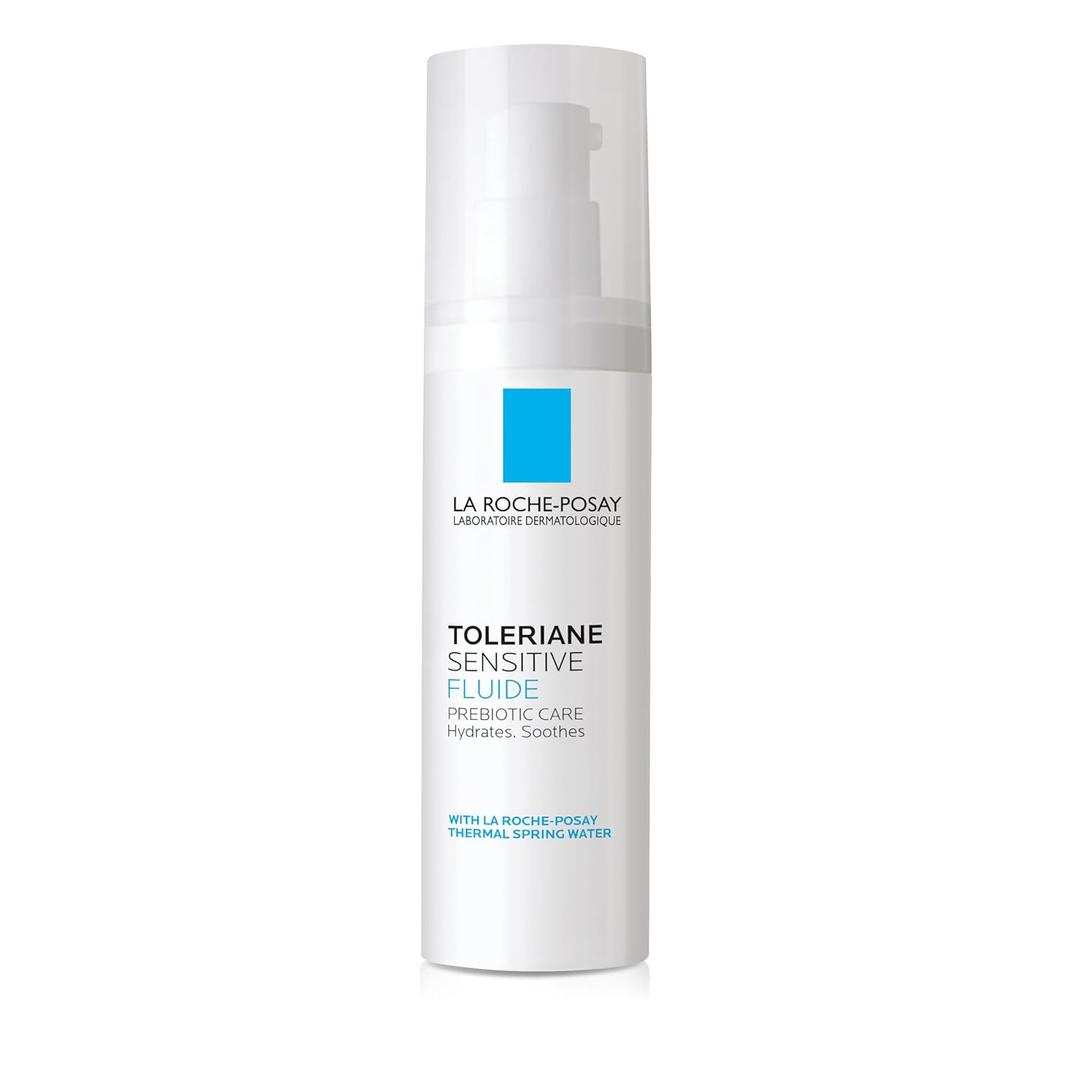 La Roche-Posay Toleriane Sensitive Fluide Protective Moisturizer, Lightweight Oil-Free Face Moisturizer, For Sensitive Skin (1.35 Fl Oz (Pack of 1))
