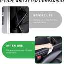 2 PCS Car Seat Gap Filler Organizer, Multifunctional Auto Side Seat Gap Filler Phone Holder, Universal Vehicle Storage Box Fill Gap Space Between Seats and Console (Dark Brown)