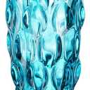 CEMABT Glass Vases for FlowersThickened 3.4 lb Morden vases for Tables Centerpieces, vase for Home Decor, Crystal,Colorful,Vintage and Clear Rose Large Vases Christmas Day GiftsBlue