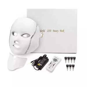 YXHMY Home Led Color Light Beauty Mask Photonic Skin Rejuvenation Seven Color Neck Spectrum Instrument