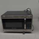 Emerson MW1338SB Countertop Microwave Oven, 6 Pre-Programmed Settings, Removable Glass Turntable, Child Safety Lock, 1.3 Cu ft, 1000W, Stainless Steel