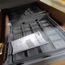 Keter Westwood 150 Gallon Resin Large Outdoor Storage Box for Patio Furniture, Outdoor Cushions, Garden Tools and Pool Floats, Light Grey