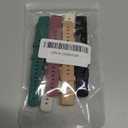 6 Pack Watch Bands Compatible with Garmin Lily 2 / Active/Classic Smart Watch, Quick Release Soft Silicone Replacement Women Band Strap for Garmin Lily 2 (Black/Sand Gray/Milk Tea/Starlight/Smoke Violet/cactus)