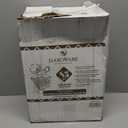 [85 SET]Harvest Pack 16 oz Disposable Coffee Cups, Insulated Ripple Double-Walled Paper Cups with Lids, Black and White Geometric, Drinking Cups for Tea Hot Chocolate Drinks To Go Coffee Cups