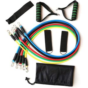 Resistance Bands Exercise Bands11 Sets Fitness Resistance Rubber Bands Rally of Multi Functional Muscle Yoga Training Rope Strength Training (Black,Blue,Green)