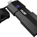 MFi Certified 128GB Photo Stick for iPhone Flash Drive,USB Memory Stick Thumb Drives High Speed USB Stick External Storage Compatible with iPhone/iPad/iPod/PC