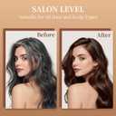 Hair Dye Shampoo 3 in 1, Natural Dye Shampoo for Men & Women for Grey Hairs Coverage (Dark Brown)