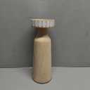 Pieces Wood Pillar Candle Holders, Mango Wooden Candlesticks Holders 10 Inch