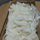 10 Pack Round Tablecloth White 120 Inch, Stain Resistant and Wrinkle Polyester Fabric, Washable Table Cover for Kitchen Dining, Wedding, Buffet Table, Holiday Party