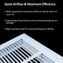 Steel Return Air Filter Grille,Return Vent Cover for Wall or Ceiling [Duct Opening Size] Removable Face/Door for 1 Inch Filters (30"W x 12"H Duct Opening)