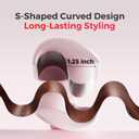 Waver Curling Iron Lena S12 Beach Waver Curling Wand, Hair Tool with 2 Barrels, Anti-Scald Protection, Adjustable Time & Temps, Dual Voltage, Titanium Coating for Effortless, Long-Lasting Waves