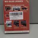 GAQQI Self Adhesive Lash Clusters, Pre Glued Eyelashes 1014mm Wispy Cluster Lashes, Press On No Glue False Eyelashes, Strong Adhesive & Reusable Glueless（PG4）