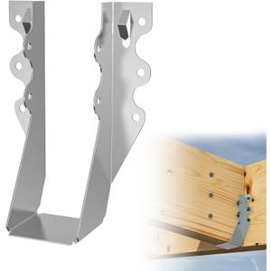 25 pcs 2x6 Joist Hanger,LU26 20 Gauge Double Shear Face Mount Joist Hanger,Hurricane Ties for Rafters Tie Brackets Great for Floor Deck and Ceiling Joists
