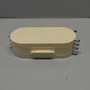 Foldable Earring Holder Jewelry Organizer Box with Mirror, 4-Layer Dustproof Earring Necklace Display Stand Jewelry Box with 153 Holes for Women and Girls, Gifts for Girl (Light Yellow)