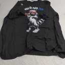 Red White And Feral, Funny Raccoon 4th of July T-Shirt (Small, Black)