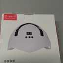 36W Intelligent LED Gel Nail Polish Dryer Lamp Professional Nail Curing Machine with Infrared Sensor for Salon Home Use White Pink ABS 12 Light Beads (White)