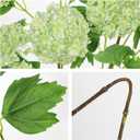 Green Hydrangea Artificial Flowers 37.4Tall Faux Hydrangea Flowers Spray with 6 Flower Heads, Silk Hydrangeas Flower with Stems 3Pcs, Real Touch Hydrangeas for Home Wedding Table Centerpieces Decor