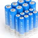 16 Counts AA AAA Rechargeable Batteries Combo, 8 X AA Battery 2800mAh and 8 X AAA Rechargeable Battey 1100mAh. High Performace Batteries