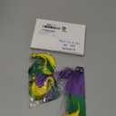 4 Pcs Mardi Gras Boots Tassels 5.9" Marching Boots Tassels for Mardi Gras Boot, Clothing Decor for Women Gold Purple Green Festival Costume Accessories