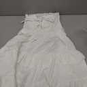 Toddler Girls Summer Smocked Dress Flutter Sleeve Tiered Ruffle Sundress (White, 3-4Y)